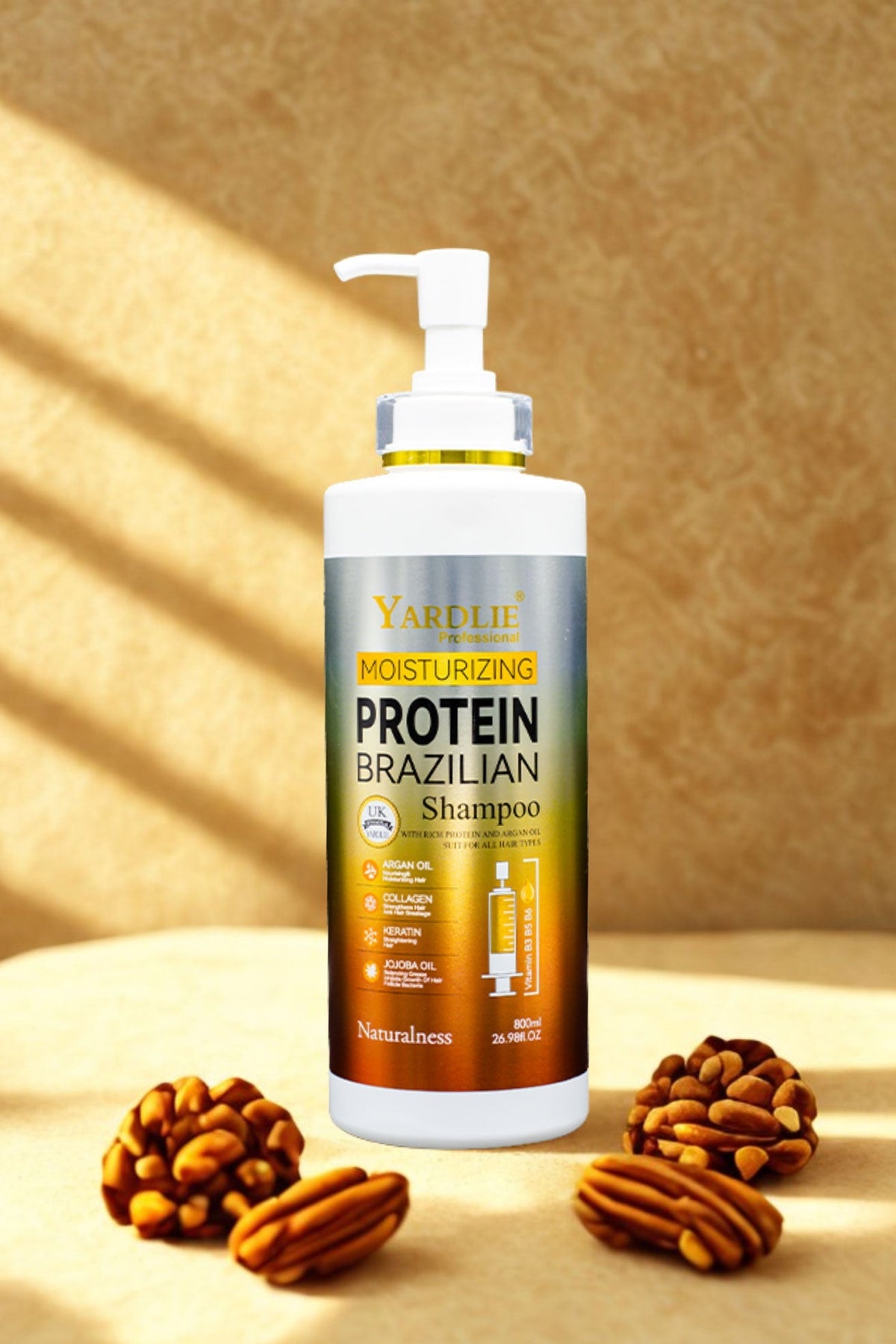 Yardlie Brazilian Protein Shampoo 750ml with Keratin Injection Treatment | Argan Oil