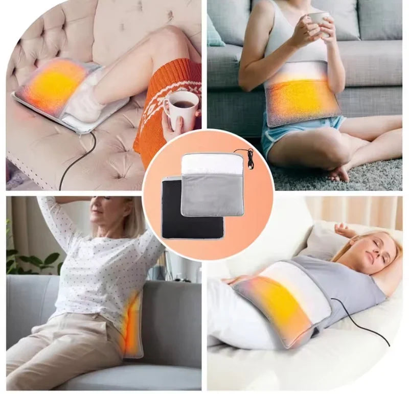 USB Plush Foot Warmer – Soft & Washable Heating Pad