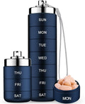 Stackable Waterproof Metal Pill & Vitamin Organizer