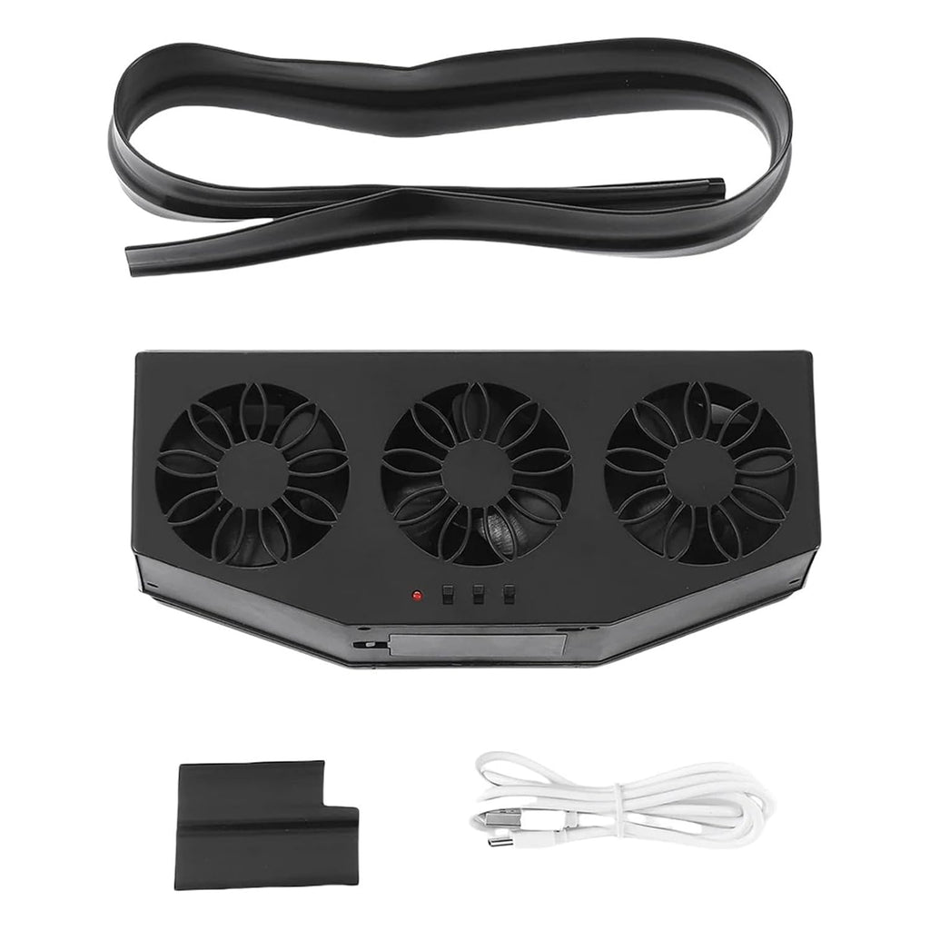 Solar-Powered Exhaust Fan for Car Window