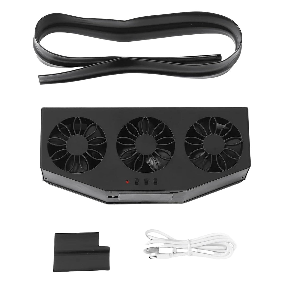 Solar-Powered Exhaust Fan for Car Window
