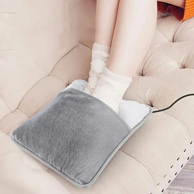 USB Plush Foot Warmer – Soft & Washable Heating Pad